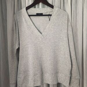 NWT Gray V-Neck Sweater